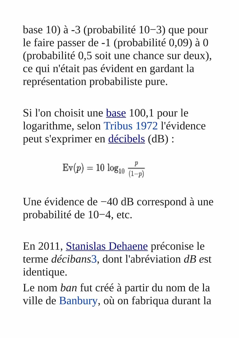 Inférence bayésienne
L'inférence bayésienne est une méthode
d'inférence statistique par laquelle on
calcule les probabilités de diverses cau