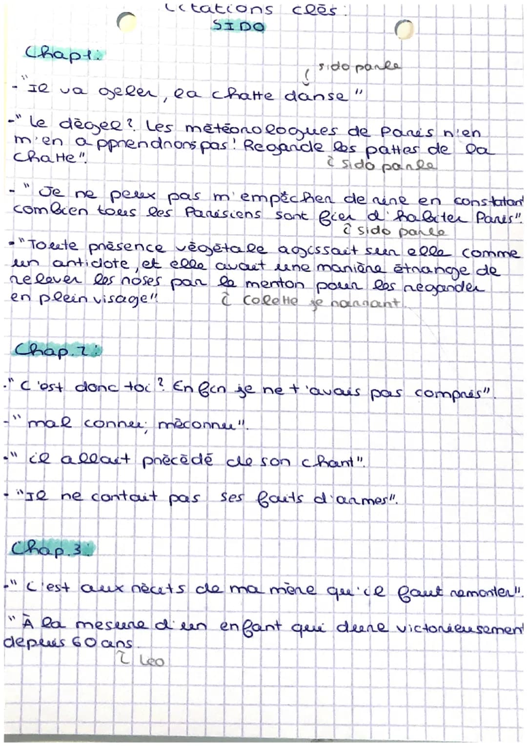 C
Citations
SIDO
Chapt.
S
-"Il va geler, la chatte danse
"1
cles
O
-" Le dègel? Les météonologues de pares n'en
m'en apprendrons pas! Regand