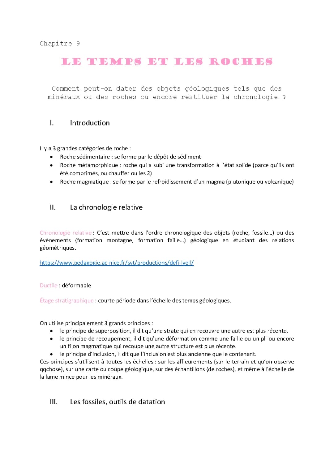 Guide de Datation : Exercices Corrigés et Principes en SVT