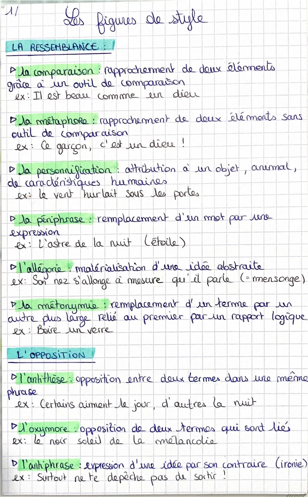 M
Les
figures de style
LA RESSEMBLANCE: /
Pla comparaison rapprochement de deux éléments
grace a un outil de comparaison
ex: Il est beau com