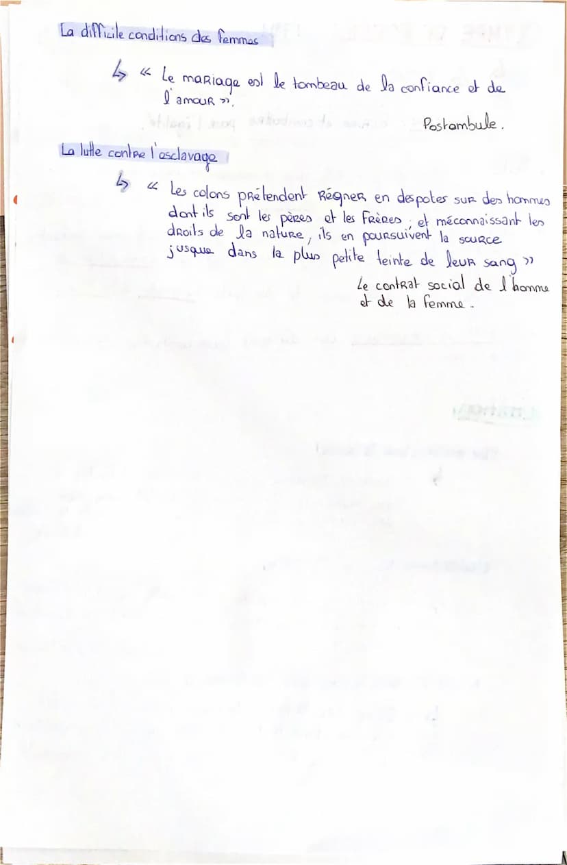 OLYMPE DE GOUGES
↳
O
La DDFC
PARCOURS: ÉCRIRe et combattre pour l'égalité.
Texte juridique qui s'inscrit dans le mouvement des Cumières.
• h