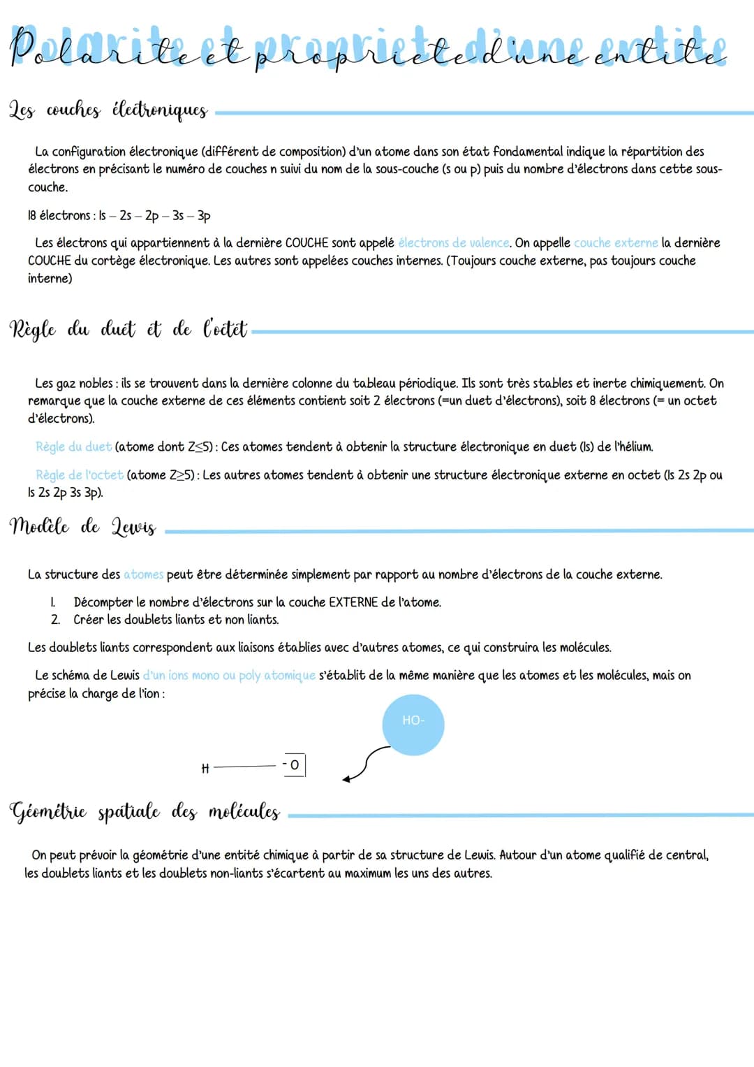 
<h2 id="lescoucheslectroniques">Les couches électroniques</h2>
<p>La configuration électronique (différente de composition) d'un atome dans