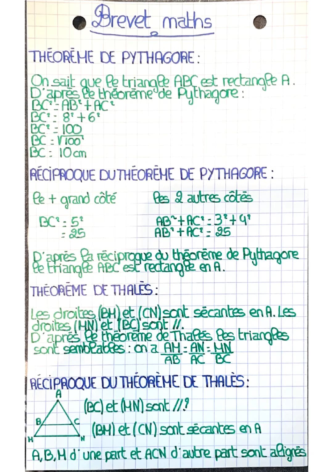 Géométrie brevet 