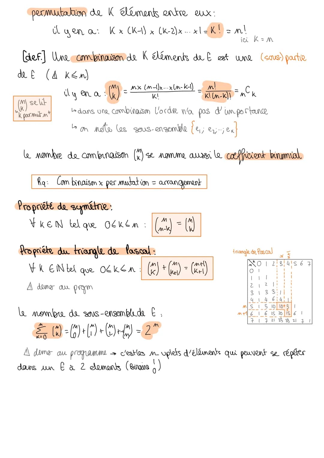 COMBINAISON ET DENOMBREMENT
요
14
[def.] Un ensemble & est une collection d'objects distincts",
qu'on appelle éléments : on dit que se appart