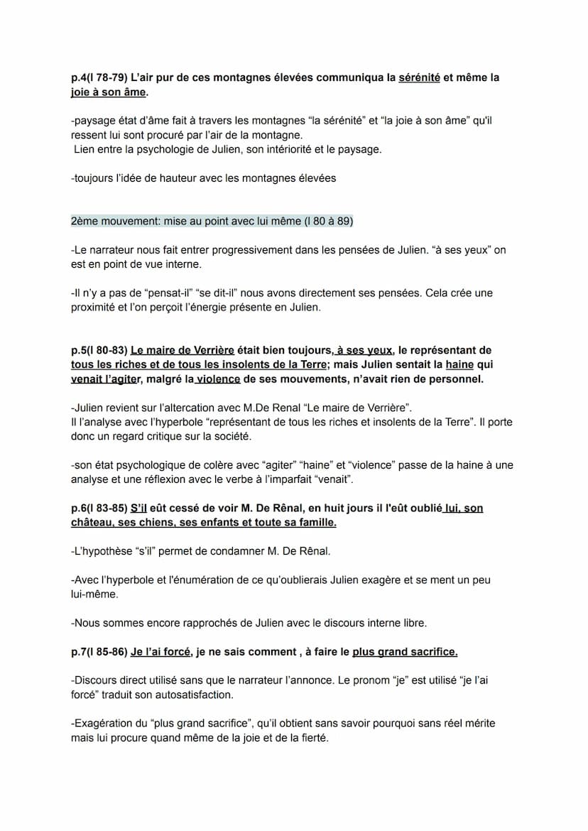 Séquence: Stendhal, Le rouge et noir
e
texte n°1 BAC de Français
Explication :
Parcours: Le personnage de roman, éthiques
et valeurs
chapitr