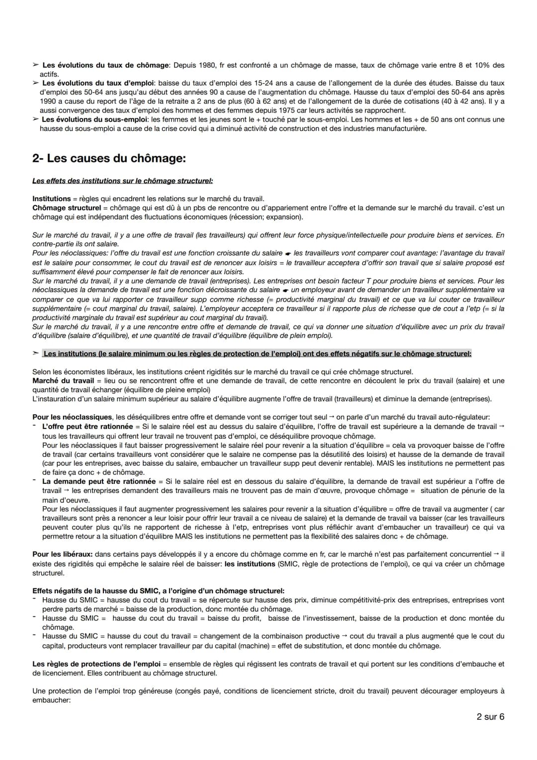 Éco chap 3: comment lutter contre le chômage ?
1- comment définir et mesurer l'emploi, le chômage et le sous-emploi?
Les principaux indicate