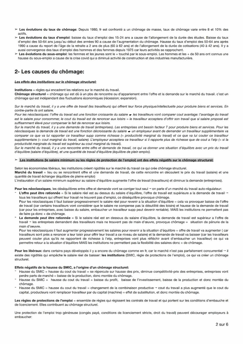 Éco chap 3: comment lutter contre le chômage ?
1- comment définir et mesurer l'emploi, le chômage et le sous-emploi?
Les principaux indicate