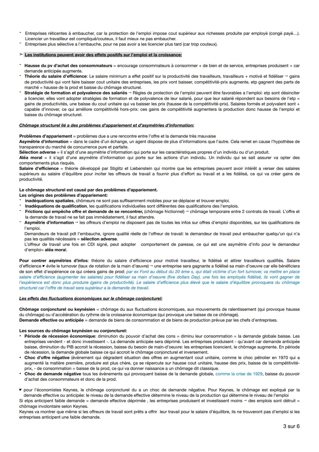 Éco chap 3: comment lutter contre le chômage ?
1- comment définir et mesurer l'emploi, le chômage et le sous-emploi?
Les principaux indicate