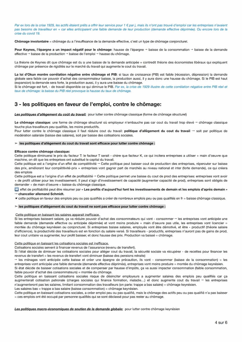 Éco chap 3: comment lutter contre le chômage ?
1- comment définir et mesurer l'emploi, le chômage et le sous-emploi?
Les principaux indicate