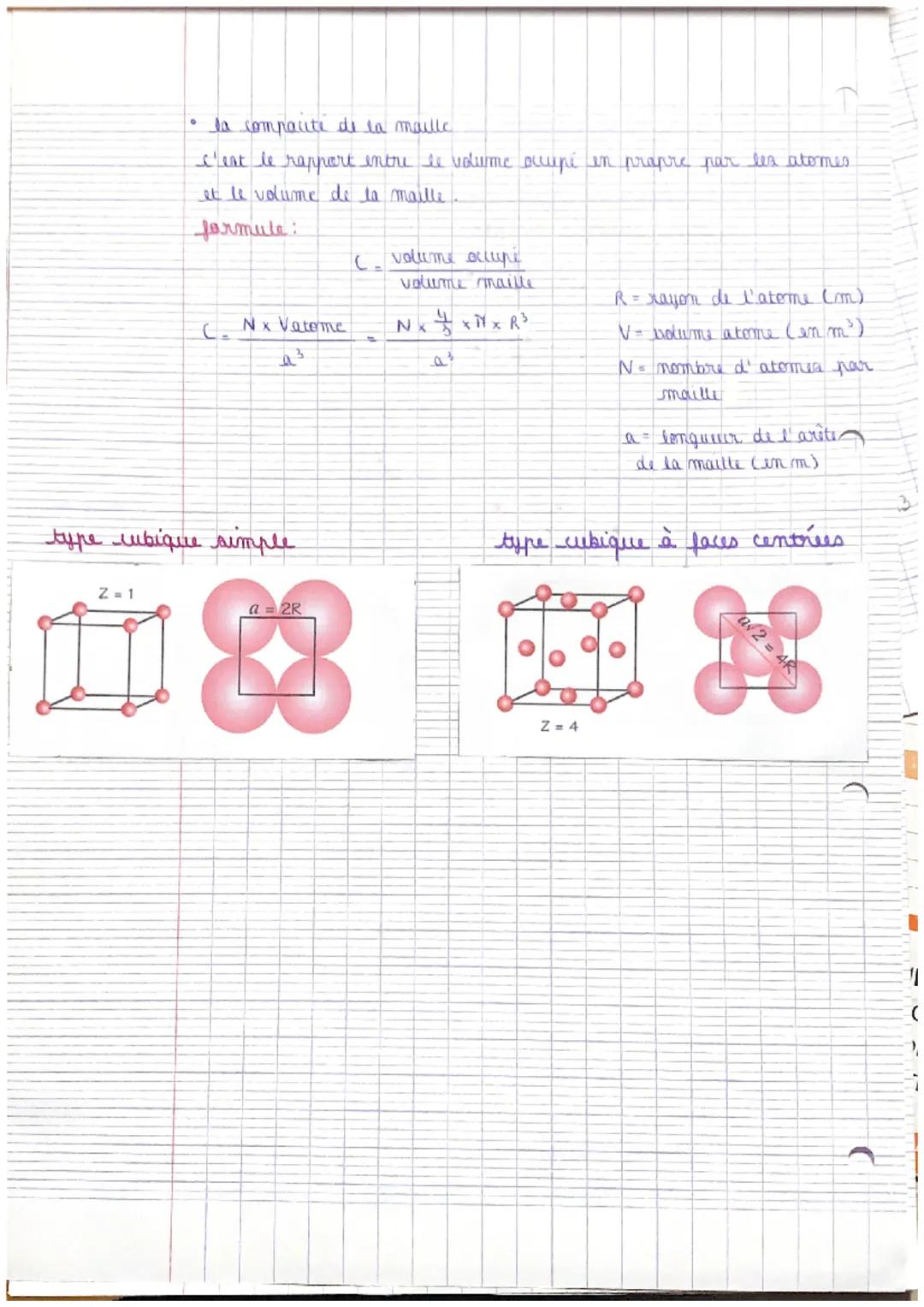 fiche recapitulative ens accent PC

- Structures crustalliner

type cubique simple


- lun atomer occupent les 4 sormmuta
de la maille
- n=1