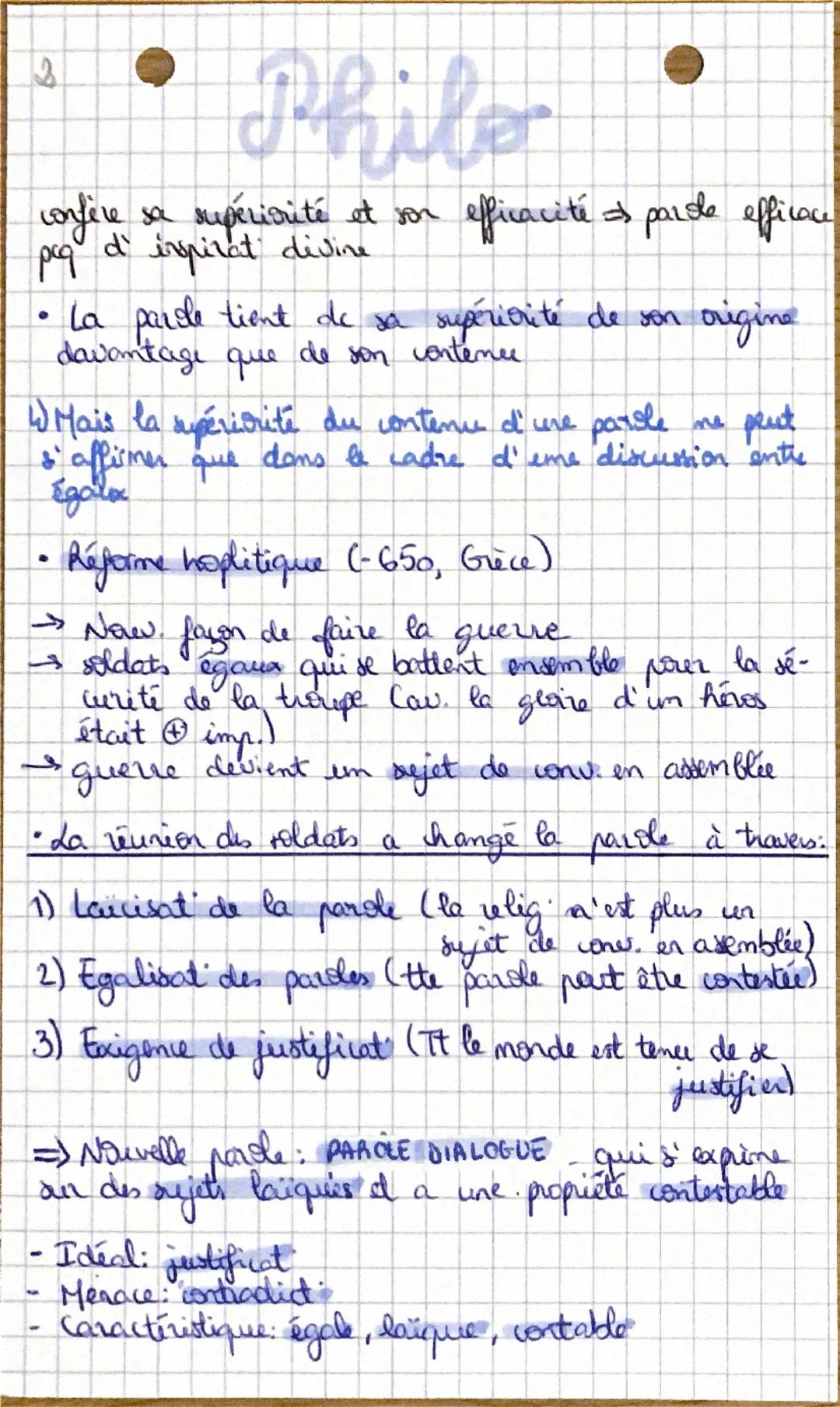 # Philo

Les pavoirs de la parole

1) Ques pouvoir la parole nous dame-t-elle?

e Powo. d' avoir des effets sur autres (pow. de
changer l'ét