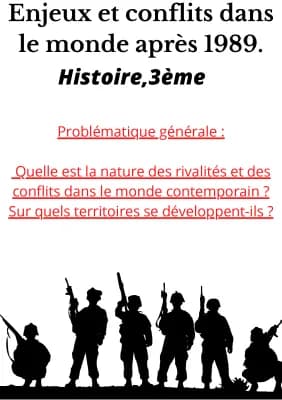 Know Enjeux et conflits dans le monde après 1989. thumbnail