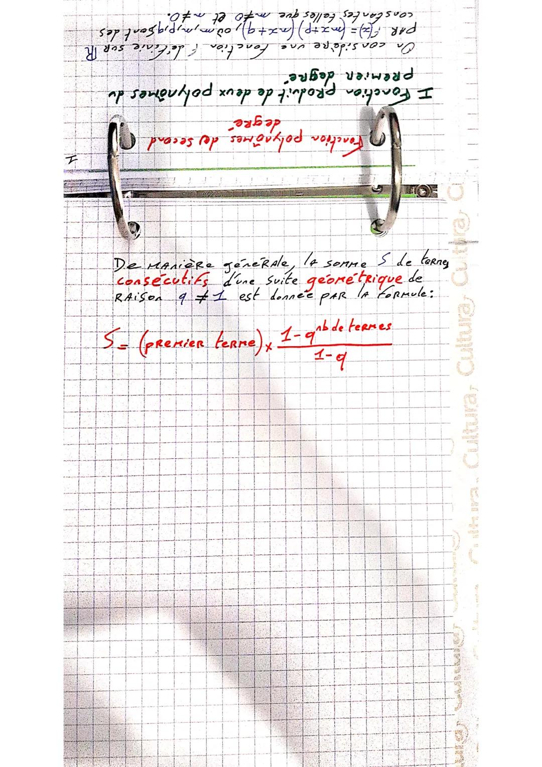 # Suites numériques

I Notion de suite

1. Definition et vocabulaire.

- une suite est une fonction définie SUR N OU SUR une
Partie de N

- 