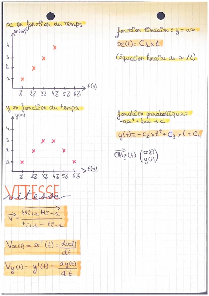 Physique-Chimie: Description d'un mouvement
Rappels
Etude du mouvement d'an système:
•definir le système
-définir le referentiel
- definir l