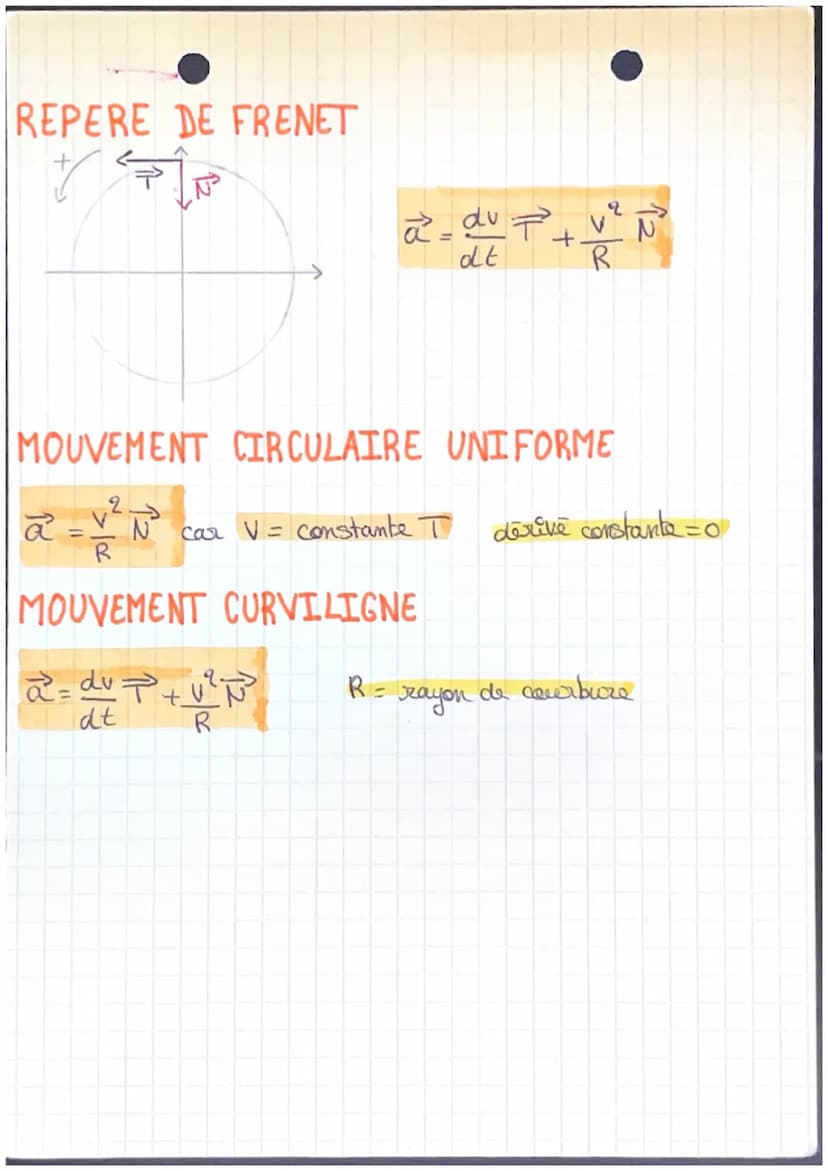 Physique-Chimie: Description d'un mouvement
Rappels
Etude du mouvement d'an système:
•definir le système
-définir le referentiel
- definir l
