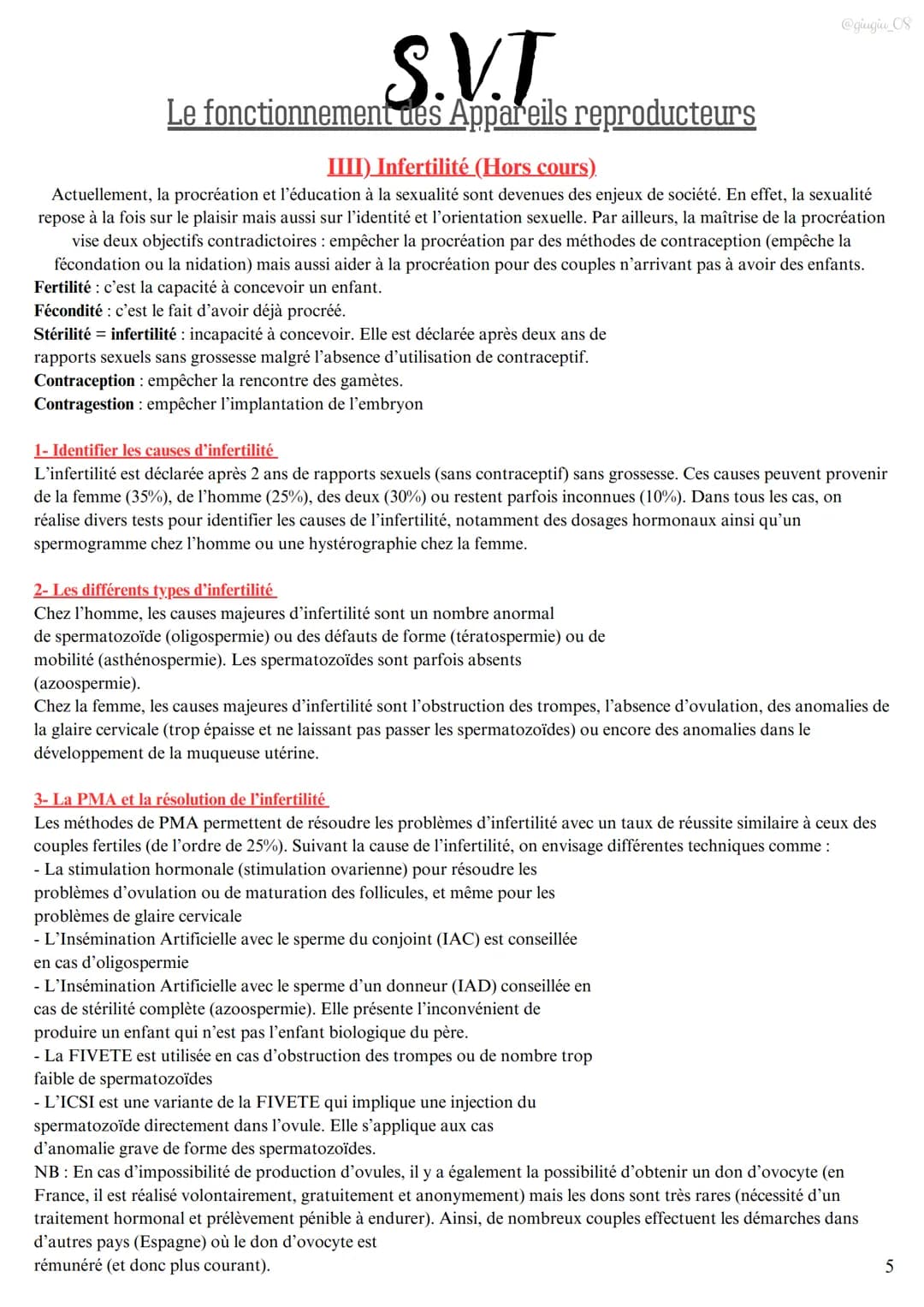 S.V.T
Le fonctionnement des Appareils reproducteurs
I)L'appareil reproducteur masculin
1) Les testicules produisent les spermatozoïdes
Les t