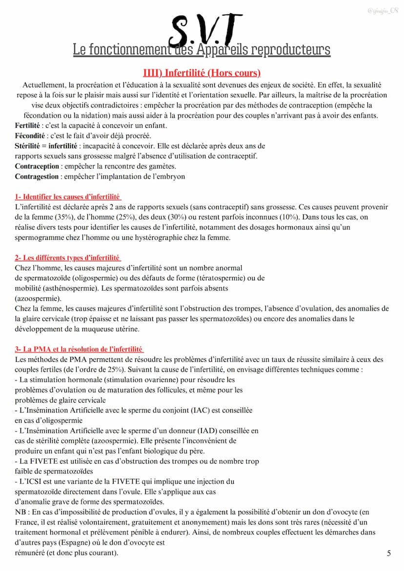 S.V.T
Le fonctionnement des Appareils reproducteurs
I)L'appareil reproducteur masculin
1) Les testicules produisent les spermatozoïdes
Les t
