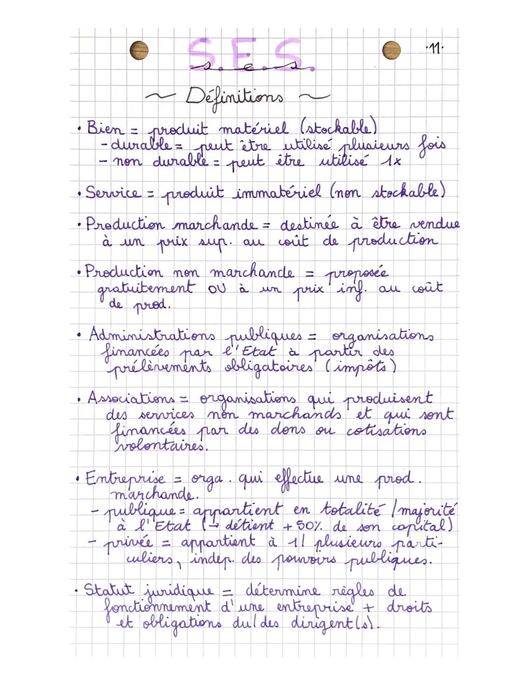 CHAP.
5
e
Les entreprises (gouvernées et organisées)
économie
Policiers & enseignants
→ service publique
En France, ≈ 50% des entreprises n'
