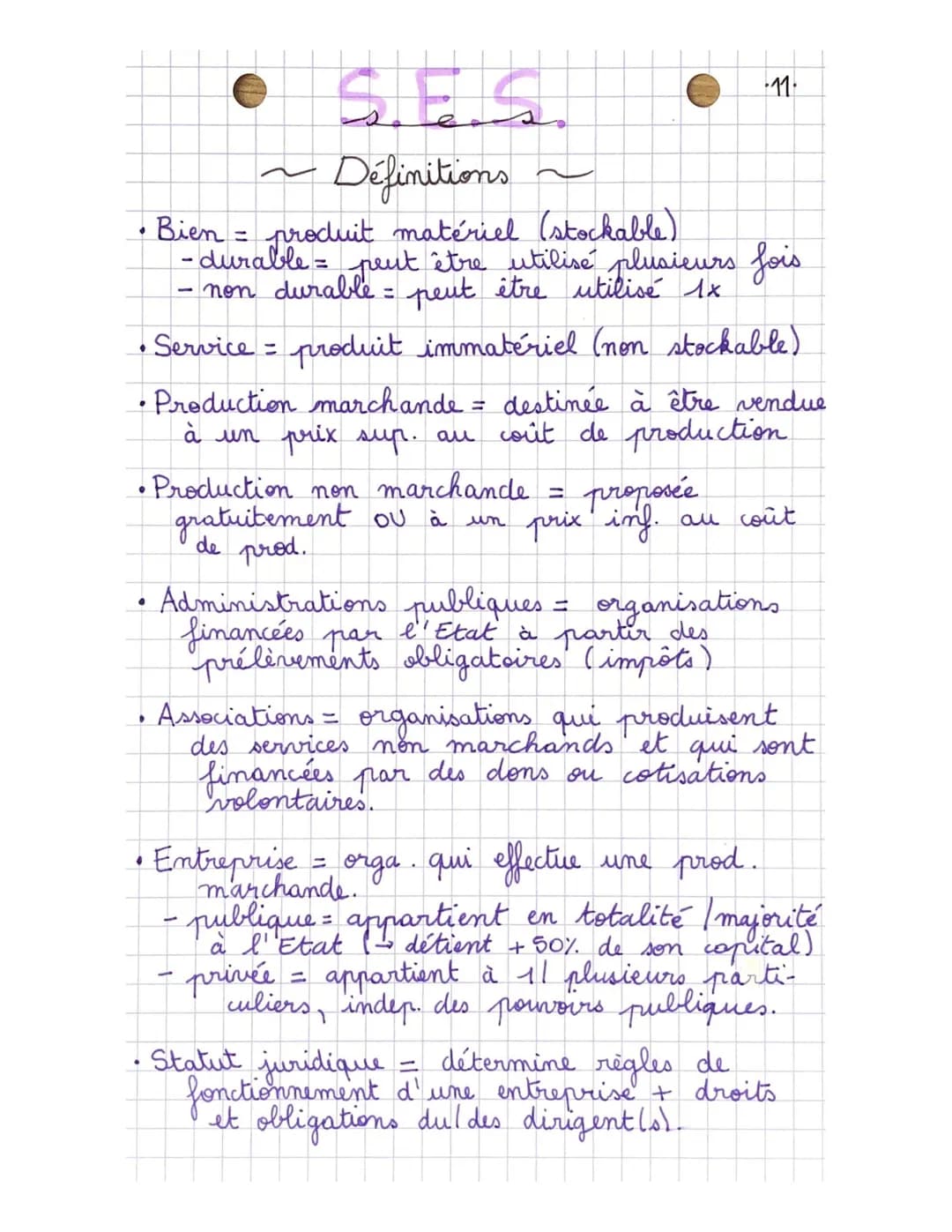 CHAP.
5
e
Les entreprises (gouvernées et organisées)
économie
Policiers & enseignants
→ service publique
En France, ≈ 50% des entreprises n'