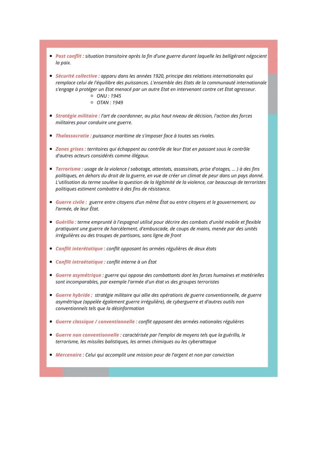 Thème 2 :
faire la guerre, faire la
paix : formes de conflits
et modes de résolution
-INTRODUCTION - :
Thème 2 faire la guerre, faire la pai