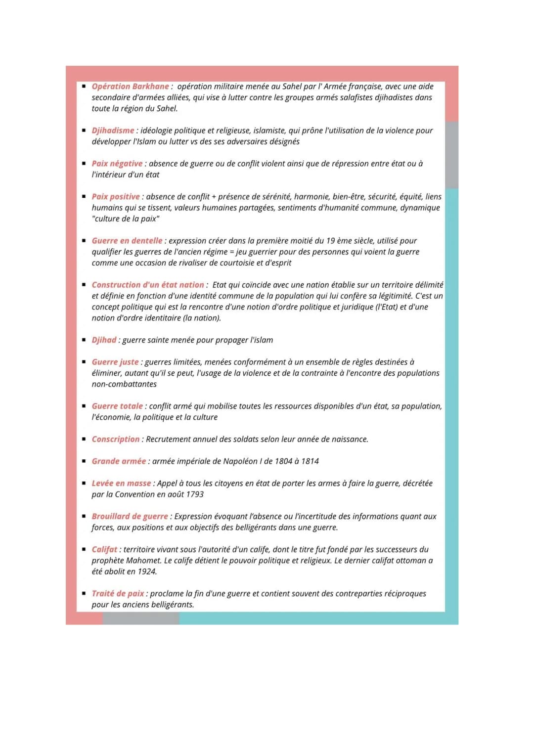 Thème 2 :
faire la guerre, faire la
paix : formes de conflits
et modes de résolution
-INTRODUCTION - :
Thème 2 faire la guerre, faire la pai
