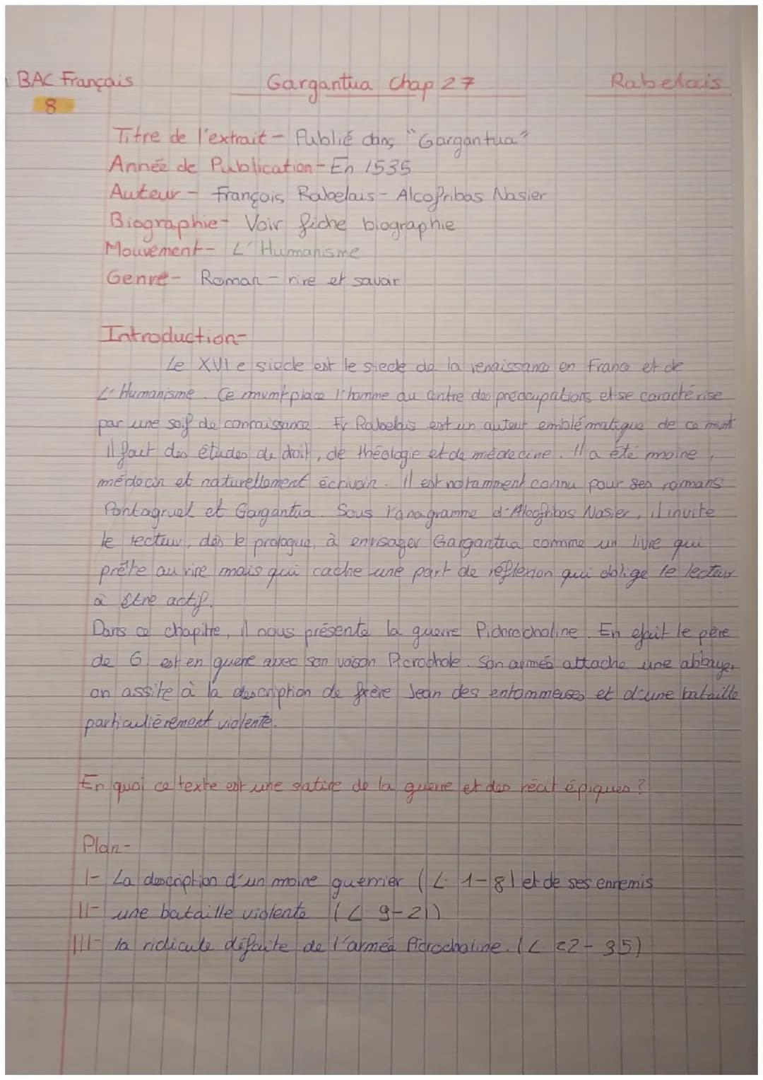 5
LO
15
10
5
D
GARGANTUA, CHAPITRE 27: LA COLÈRE DE FRÈRE JEAN DES ENTOMMEURES (TEXTE MODERNISER
Ce disant, il mit bas son grand habit et se