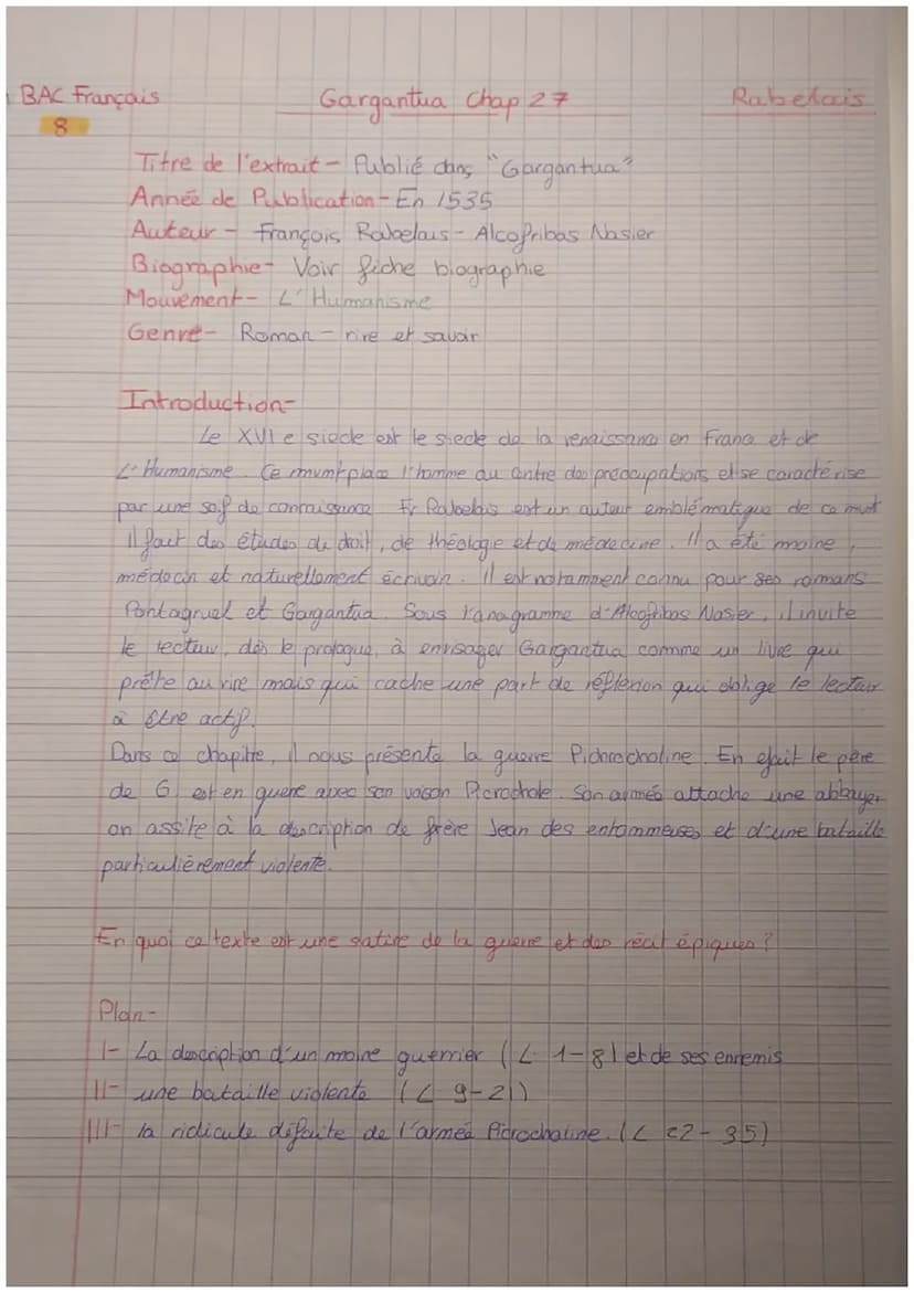 5
LO
15
10
5
D
GARGANTUA, CHAPITRE 27: LA COLÈRE DE FRÈRE JEAN DES ENTOMMEURES (TEXTE MODERNISER
Ce disant, il mit bas son grand habit et se