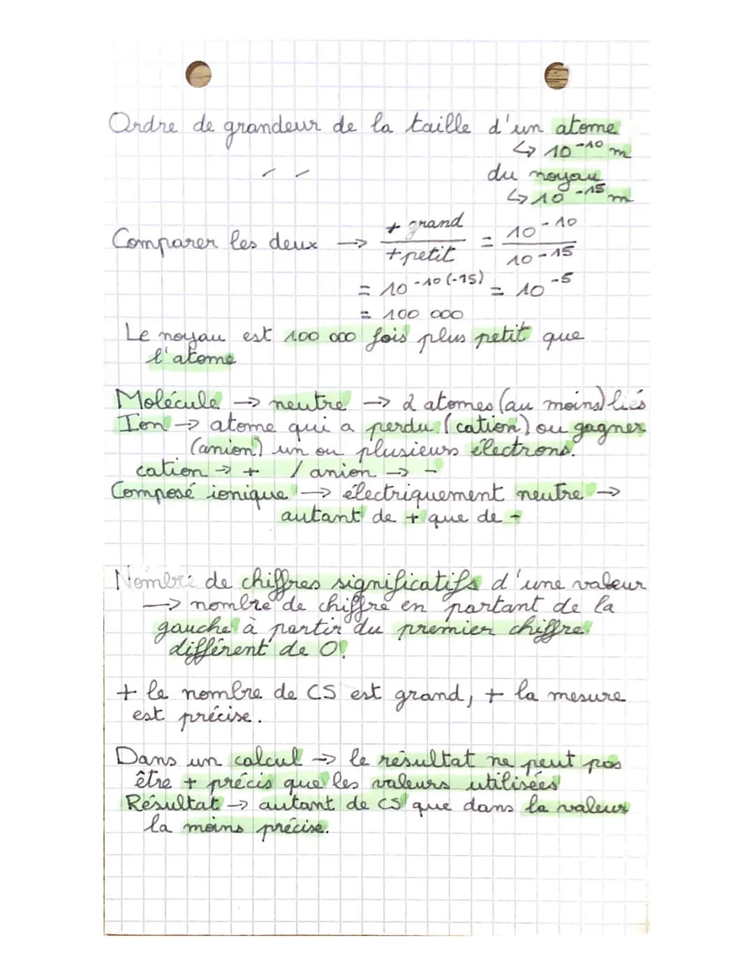 chimie 2
Chap. 1: Identité de la matière à l'échelle
microscopique
Un atome est électriquement neutre
constitué d'un nojou chargé positiveme