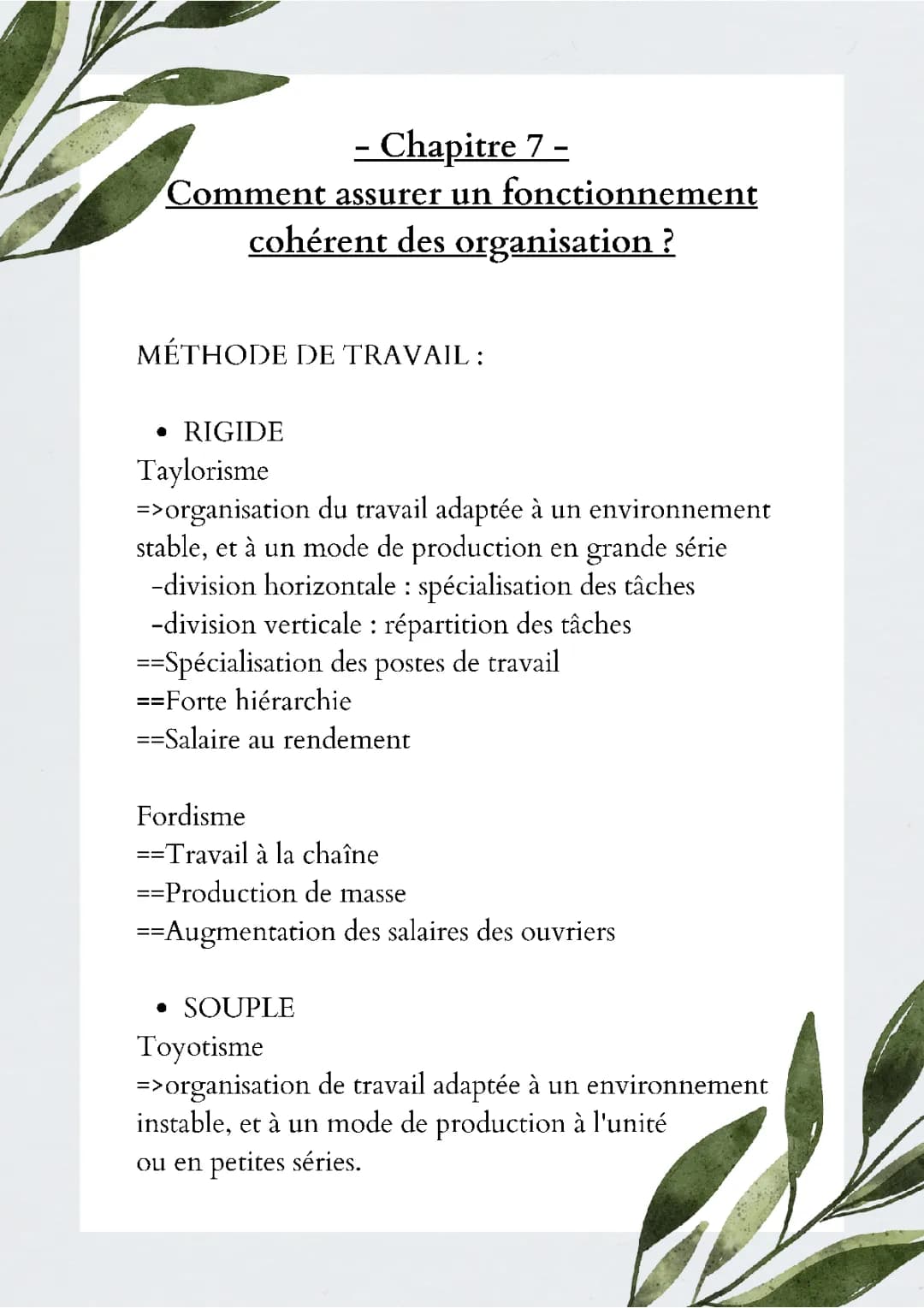 Différence entre Taylorisme, Fordisme et Toyotisme - Exemples et PDF