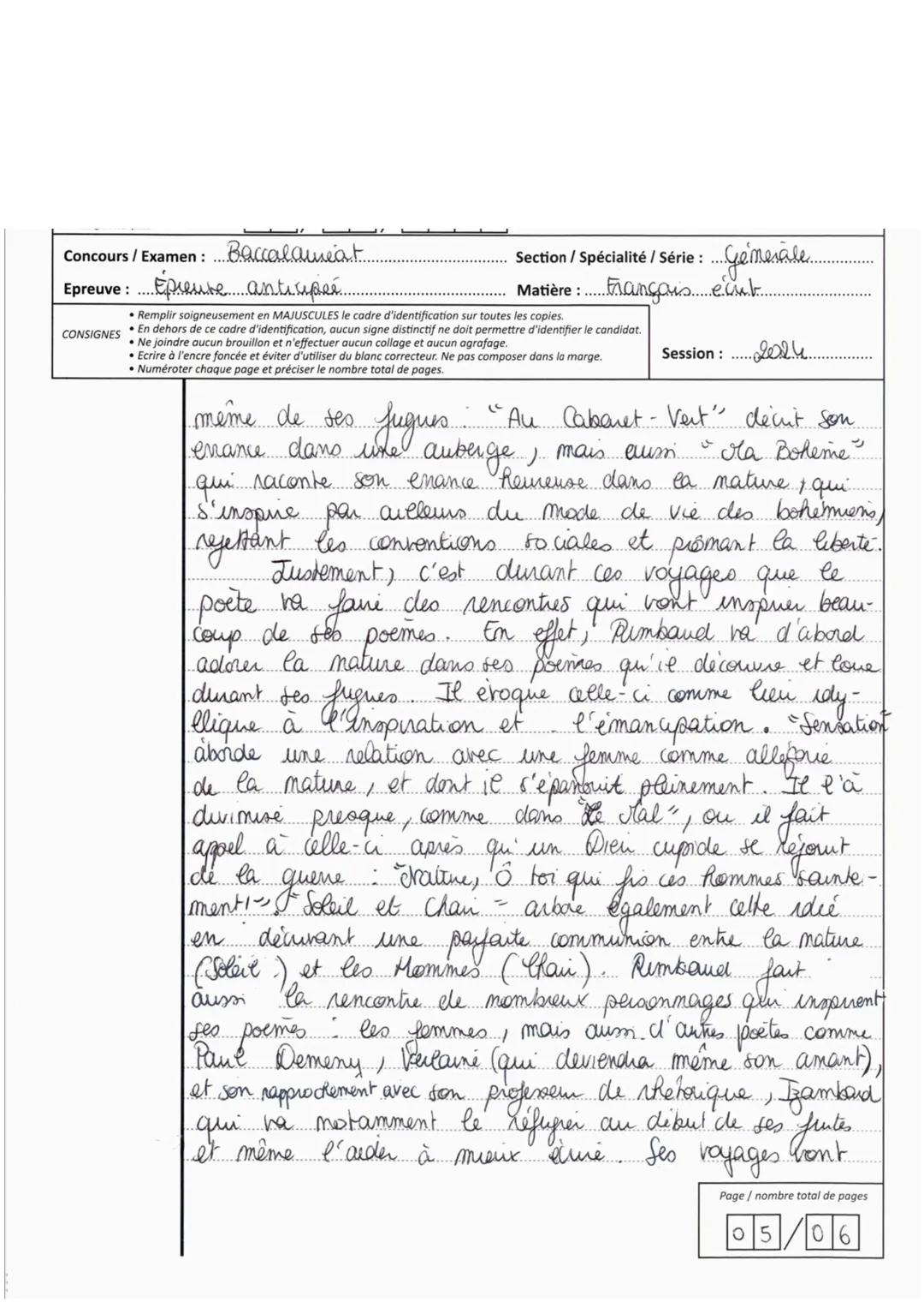 # COPIE

# ÉPREUVES ANTICIPÉES DU BACCALAURÉAT

## Épreuve

Baccalauréat général
2024
Français écrit - Baccalauréat général
24-FRGEME1

## C