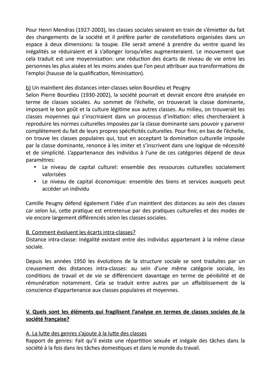 1. Quels sont les facteurs qui structurent et hiérarchisent l'espace social?
A. Les facteurs liés à la catégorie socio-professionnelle, au d