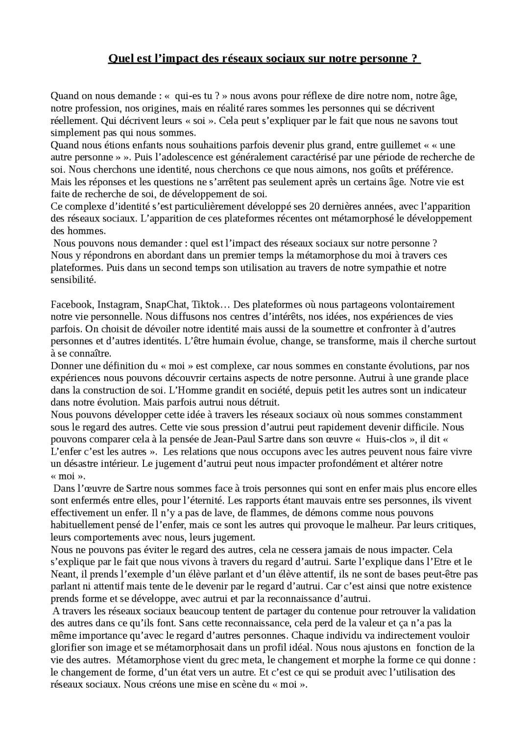 Quel est l'impact des réseaux sociaux sur toi ? Estime de soi et relations sociales