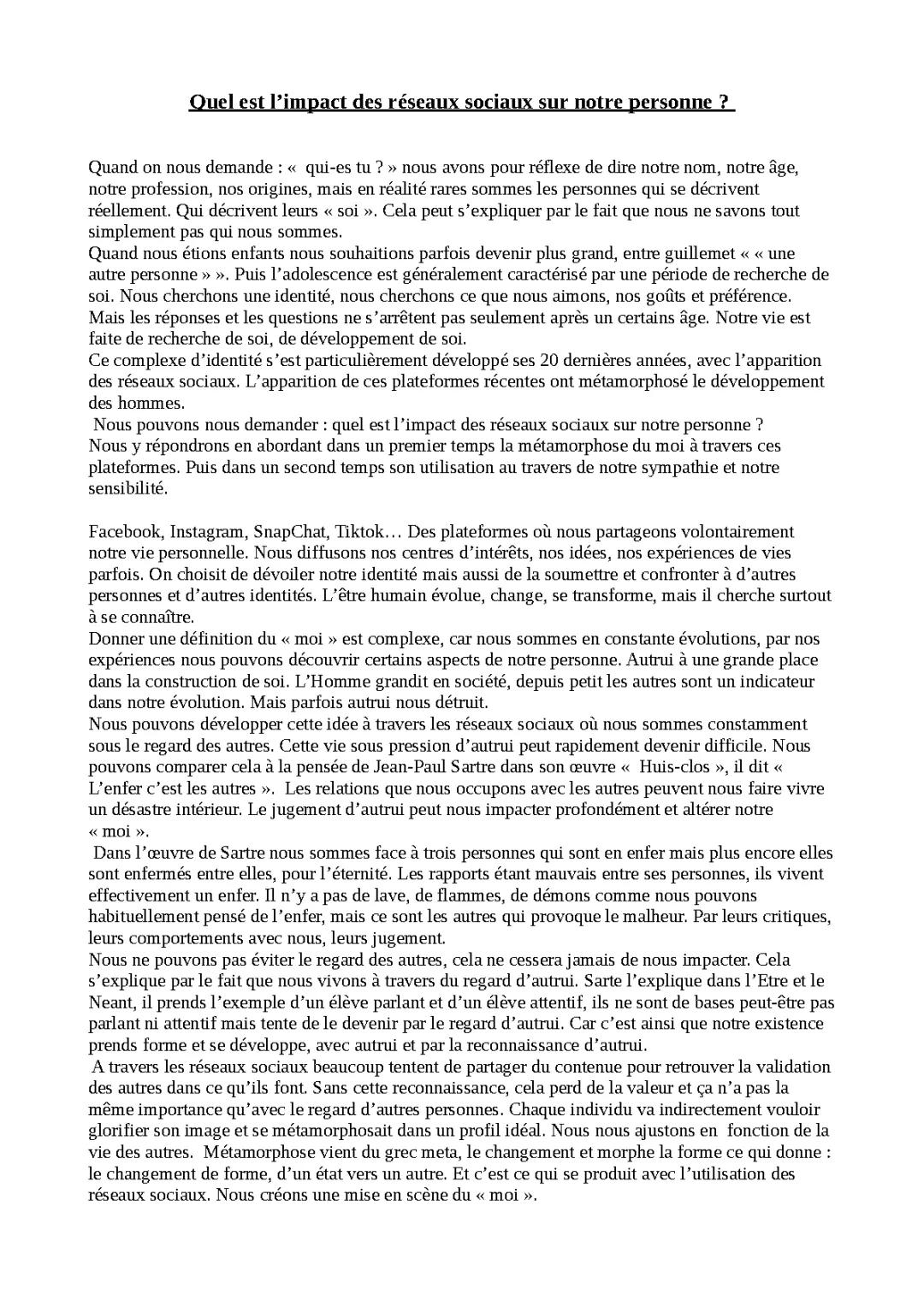 Quel est l'impact des réseaux sociaux sur toi ? Estime de soi et relations sociales