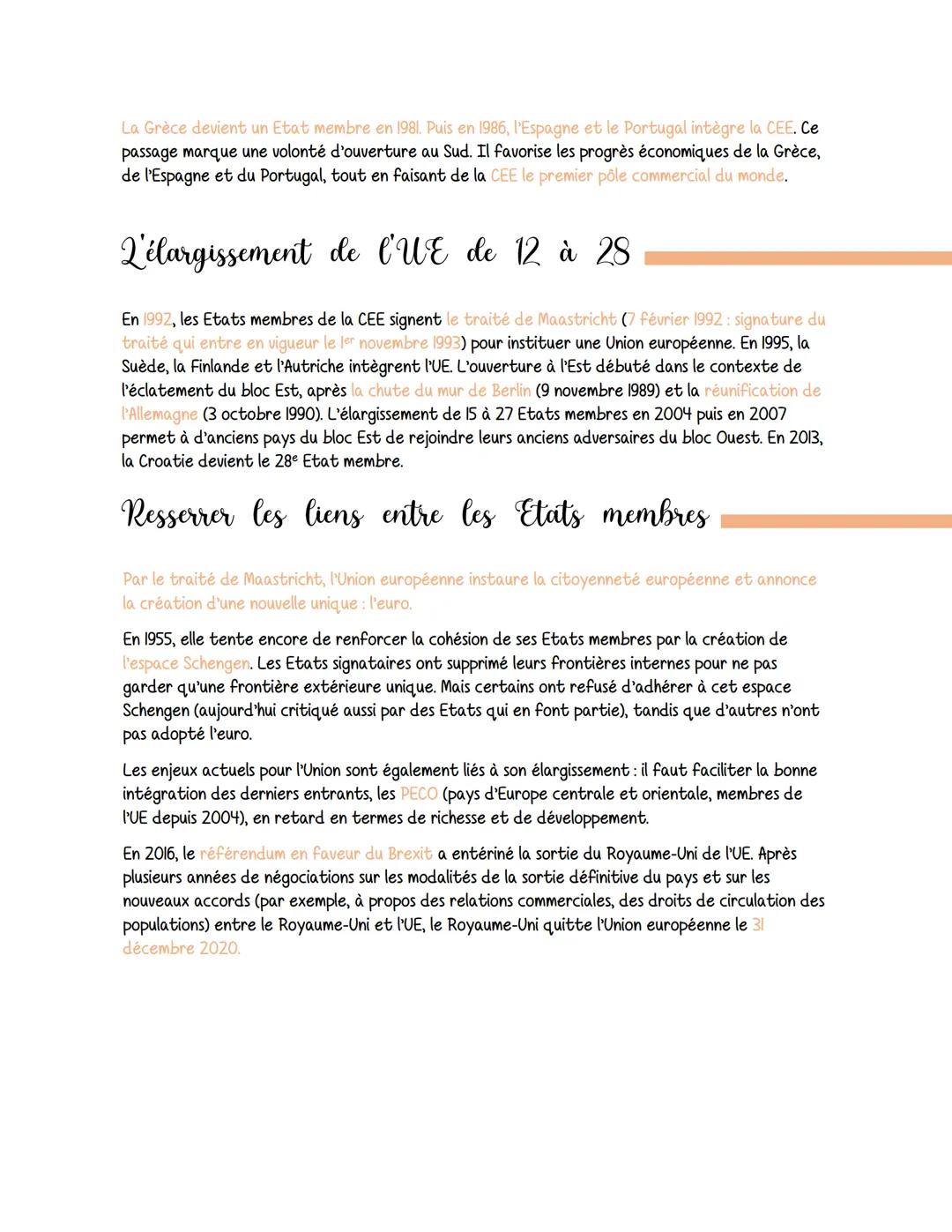 # Histoire

La construction européenne

La construction européenne débute pendant la guerre froide. Le projet européen a comme
première ambi