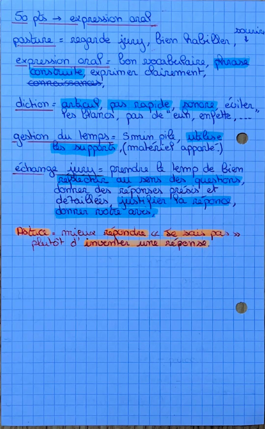 --- OCR Start ---
Oral-
jer diapot → Titre, Problématique, Nom
Prenom, Collège
2e diapot → Sommaire, Titre des diapos suicante
?e diapot → b