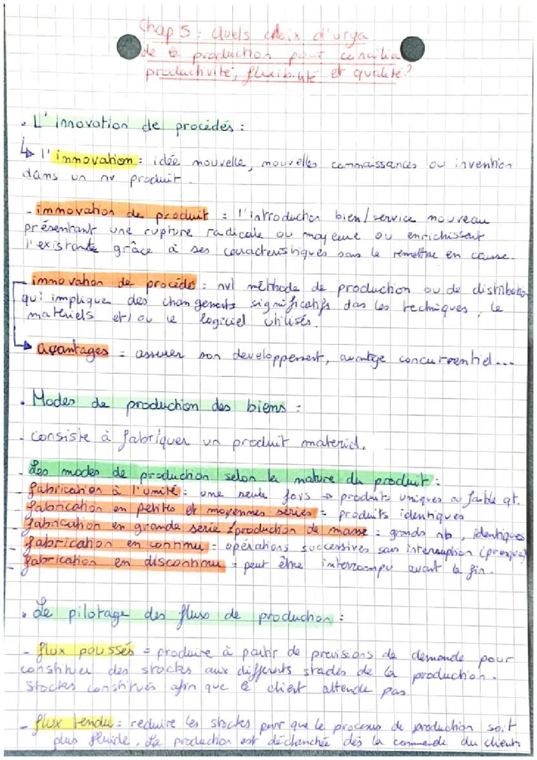 quels choix d’organisation de la production pour concilier, productivité, flexibilité, et qualité ?