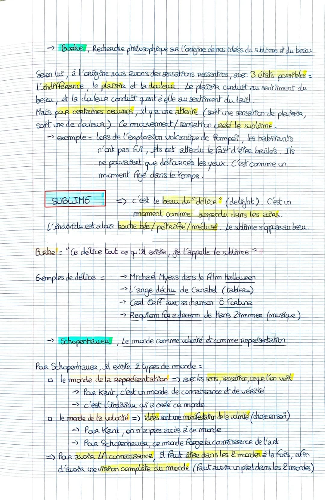 Anmerce
Notion 6 =
==> La culture est-elle nécessaire à l'appréciation d'une ceuvre d'art ?
POR apprécier (jugen) une ceuvre d'art il faut c