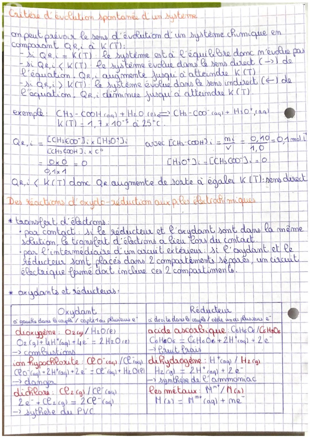 chap 91
Etat final d'un système
ace
de
✓
70
ac max
mal
Transto totale
it = 100%
l'équation de la
reaction s'écrit
avec une simple
fleche ->
