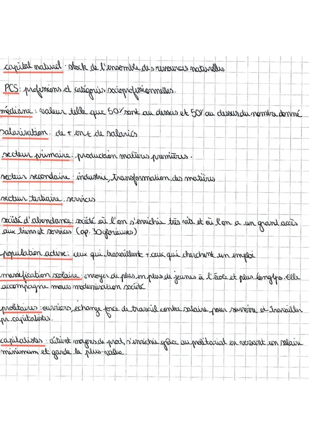 vocabulaire
SCIENCES ÉCONOMIQUES & SOCIALES
facteur travail main d'œuvre
facteur capital: batiment, machines, énergie
I facteurs de
ECONOMIE