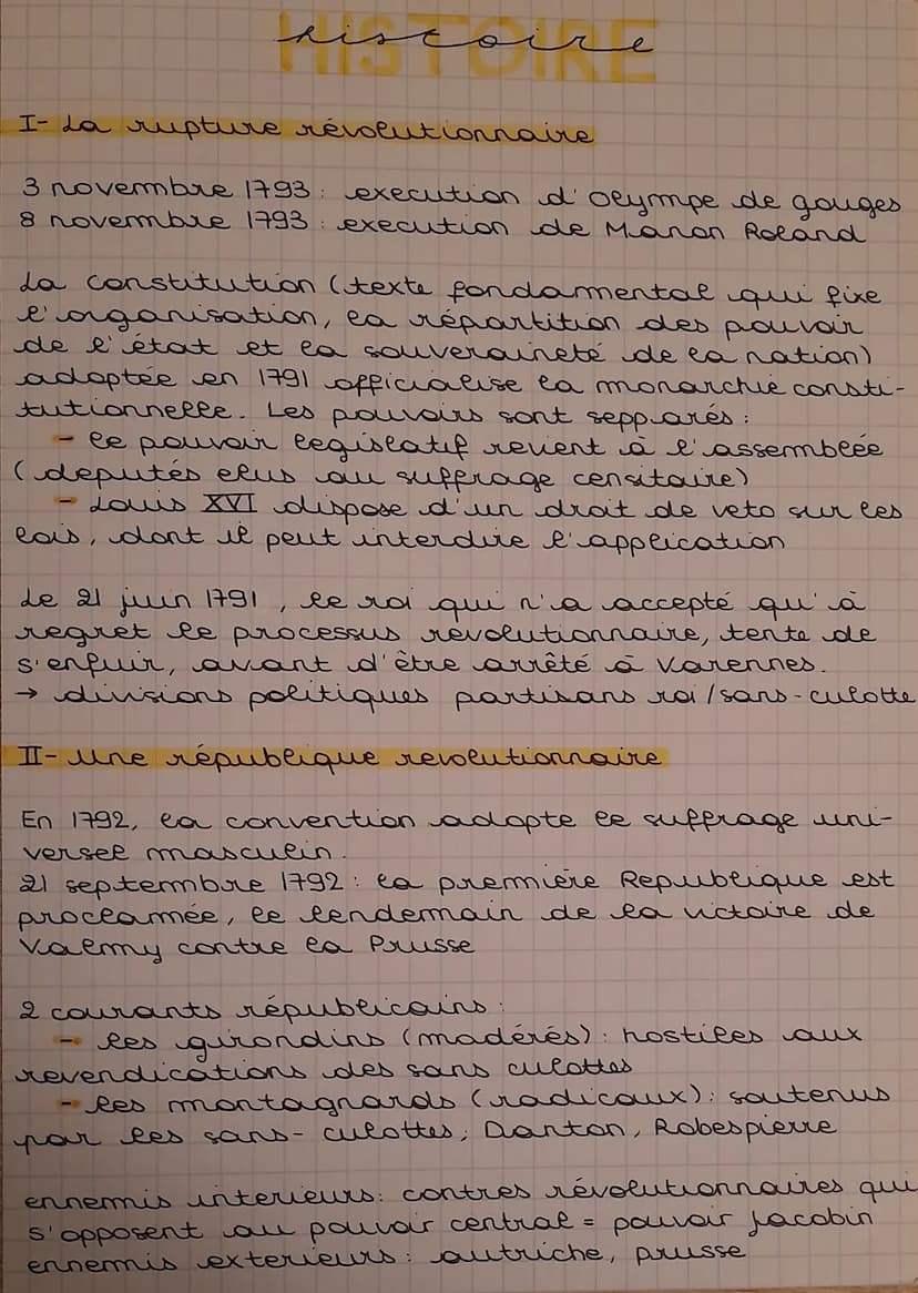 histoire
1792
cons
1789
21 sep.
abolition
royauté
1792
supprage
universel
26 aout 1789
DDHC
monarchie
utionnelle
1790 1791
14 juillet 1789
p