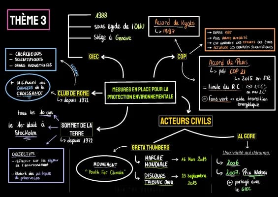 Know CARTE MENTALE : MESURES EN PLACE POUR LA PROTECTION ENVIRONNEMENTALE  thumbnail