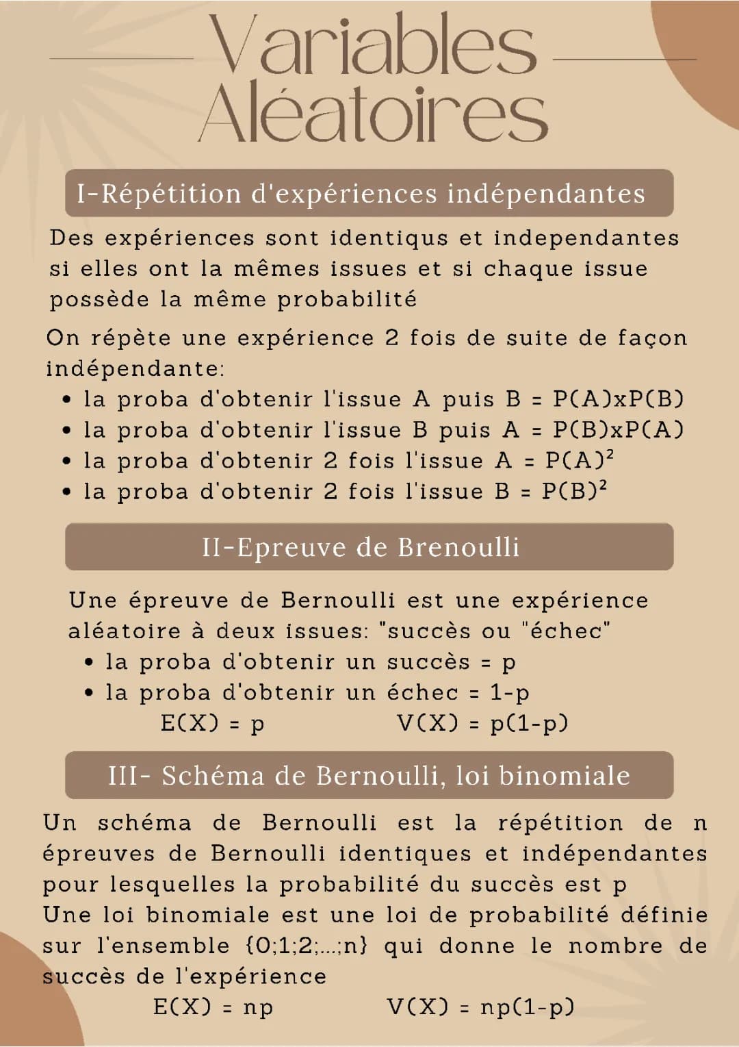 Variables Aléatoires 