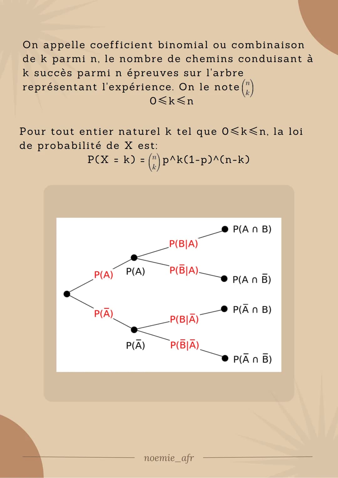 Variables
Aléatoires
I-Répétition d'expériences indépendantes
Des expériences sont identiqus et independantes
si elles ont la mêmes issues e