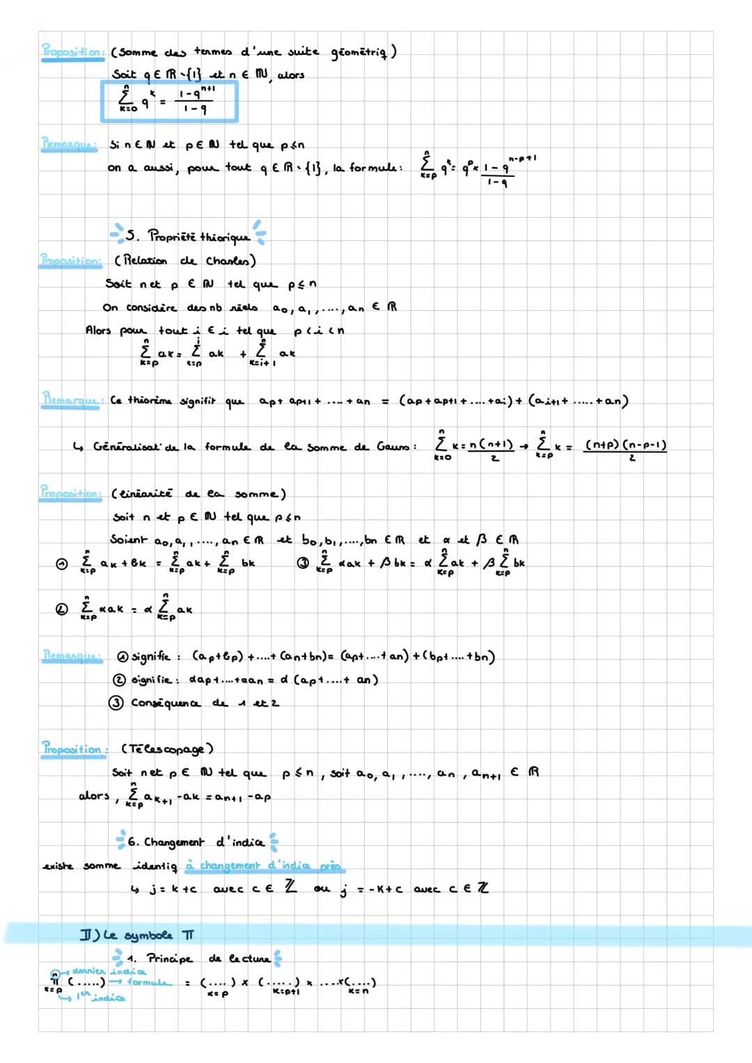 MATHS
KSP
I) Le symbole &
(.....)
1. Principe de lecture.
dernier indica
Sformule
inclice
Definition: Soit n E MU
on note,
=
2. Ensemble de 
