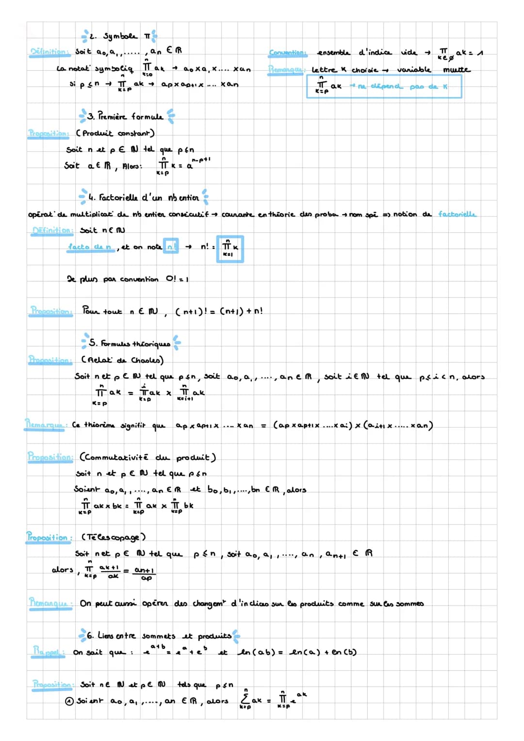 MATHS
KSP
I) Le symbole &
(.....)
1. Principe de lecture.
dernier indica
Sformule
inclice
Definition: Soit n E MU
on note,
=
2. Ensemble de 