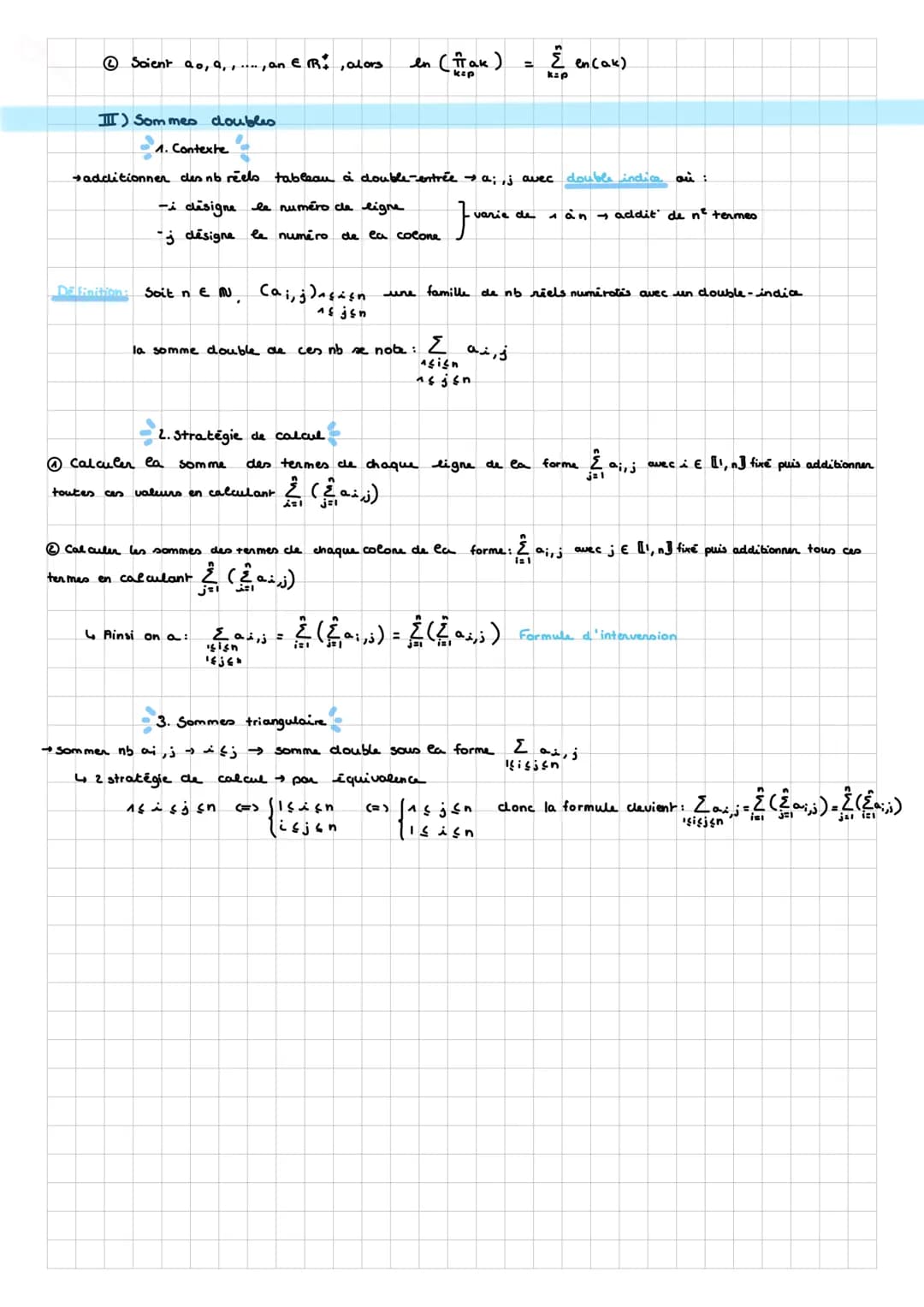 MATHS
KSP
I) Le symbole &
(.....)
1. Principe de lecture.
dernier indica
Sformule
inclice
Definition: Soit n E MU
on note,
=
2. Ensemble de 