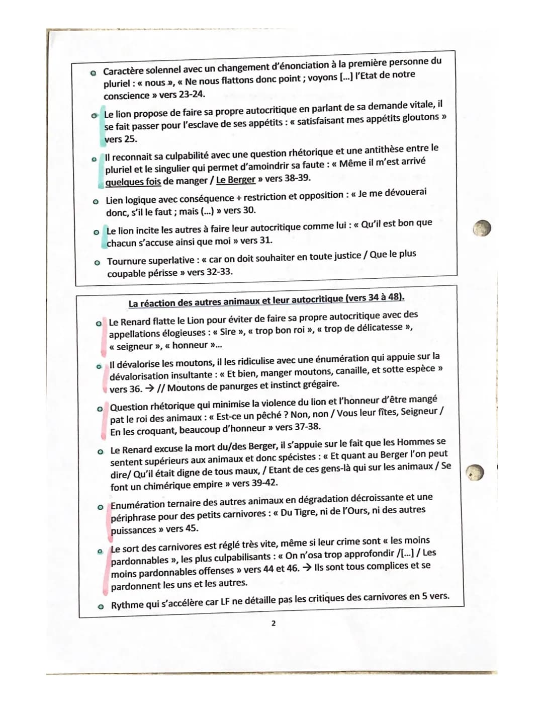 Lecture linéaire 7
FRAIS
Présentation :
o Les fables furent écrites sous
Louis XIV.
o Les fables s'inscrivent dans le
mouvement classique, e