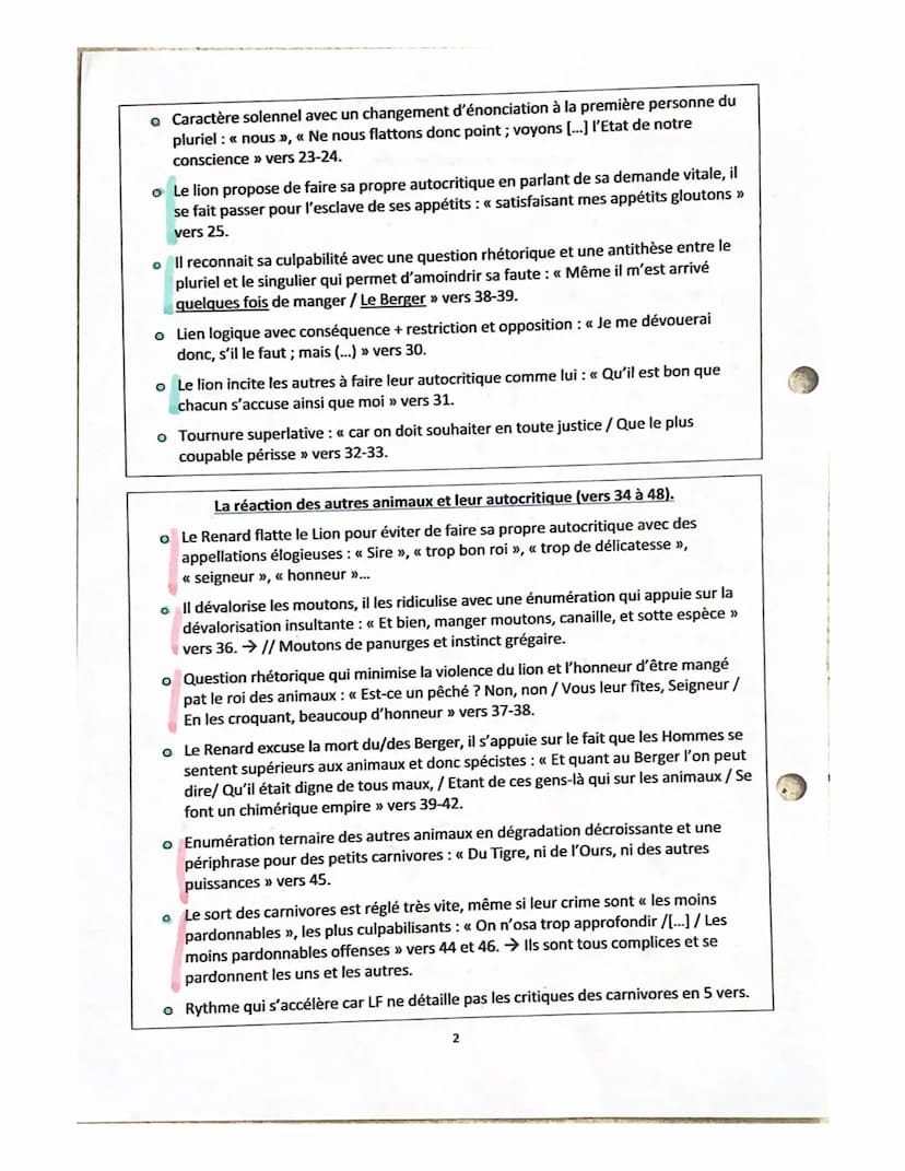 Lecture linéaire 7
FRAIS
Présentation :
o Les fables furent écrites sous
Louis XIV.
o Les fables s'inscrivent dans le
mouvement classique, e