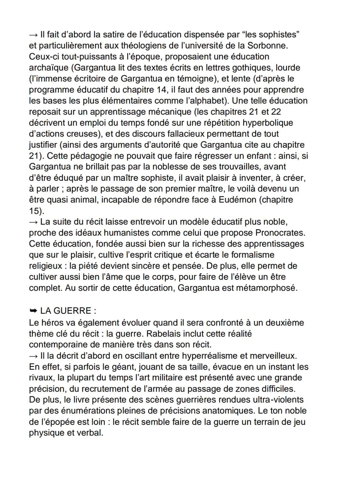 FICHE DE DISSERTATION
GARGANTUA // FRANCOIS RABELAIS
GARGANTUA
Auteur : François Rabelais
Date : 1534
Mouvement littéraire : L'Humanisme
Thè