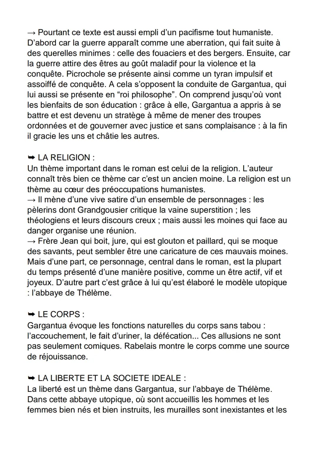 FICHE DE DISSERTATION
GARGANTUA // FRANCOIS RABELAIS
GARGANTUA
Auteur : François Rabelais
Date : 1534
Mouvement littéraire : L'Humanisme
Thè